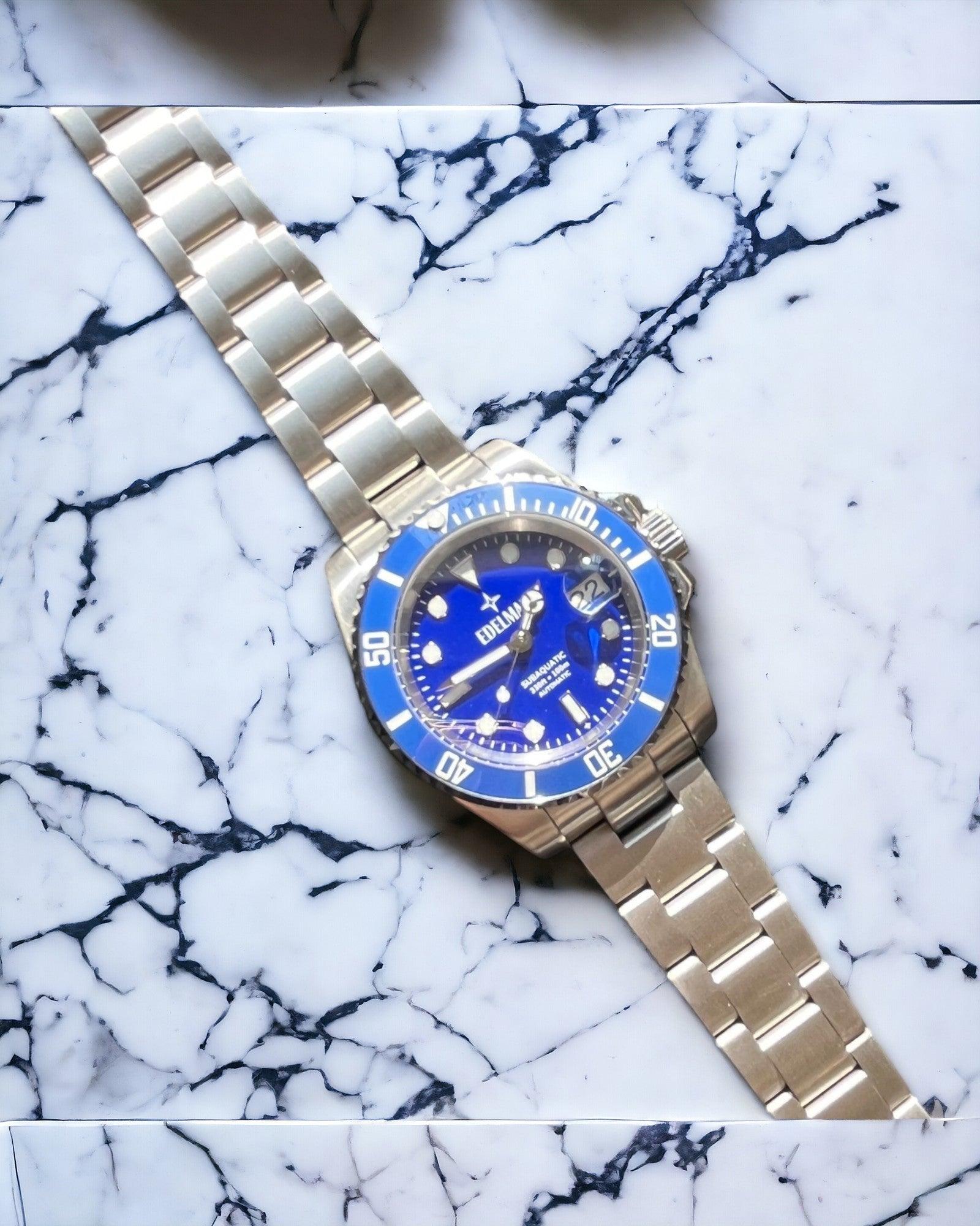 Edelman Subaquatic Blauw - Edelmanwatches