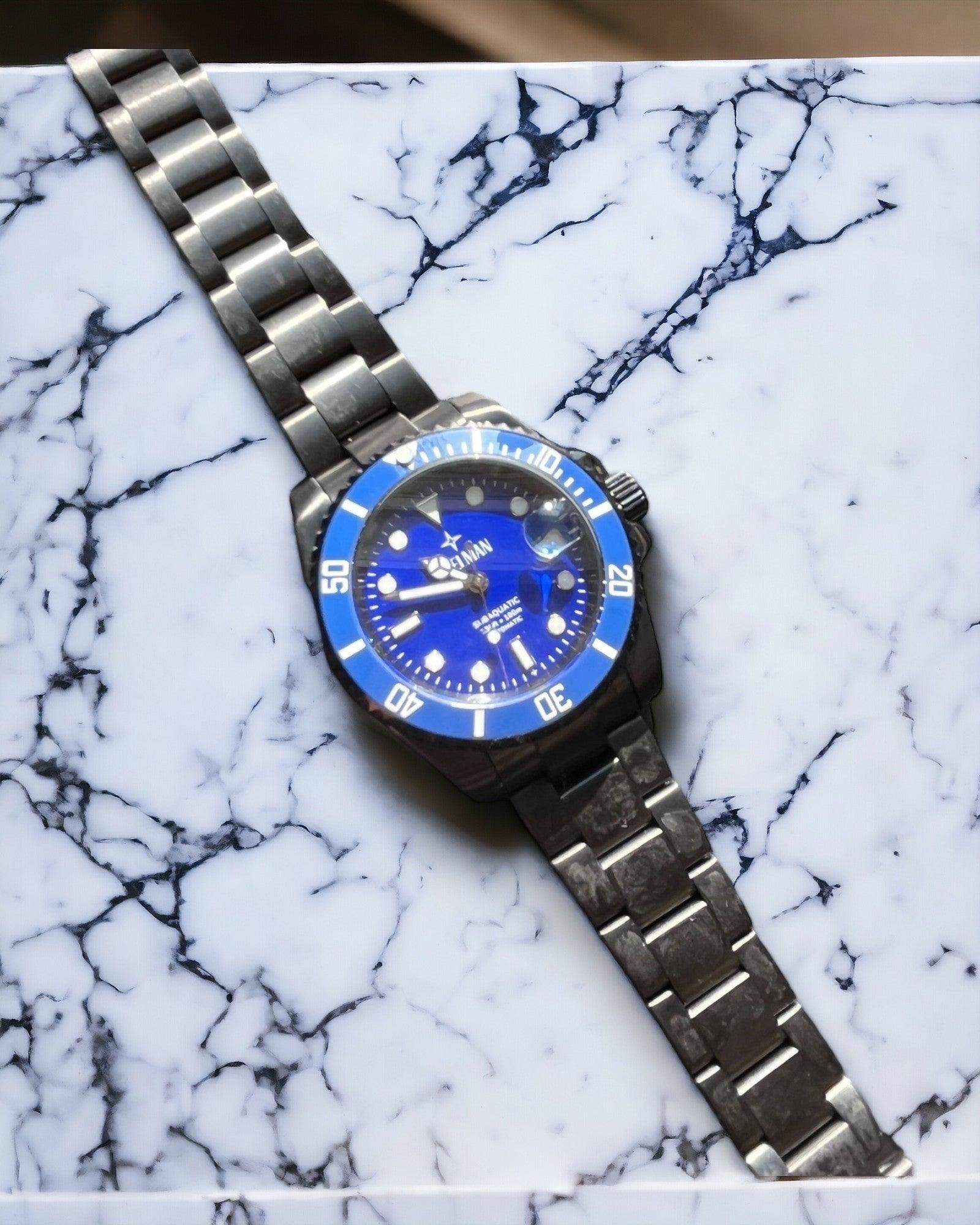 Edelman Subaquatic Blauw Zwart - Edelmanwatches