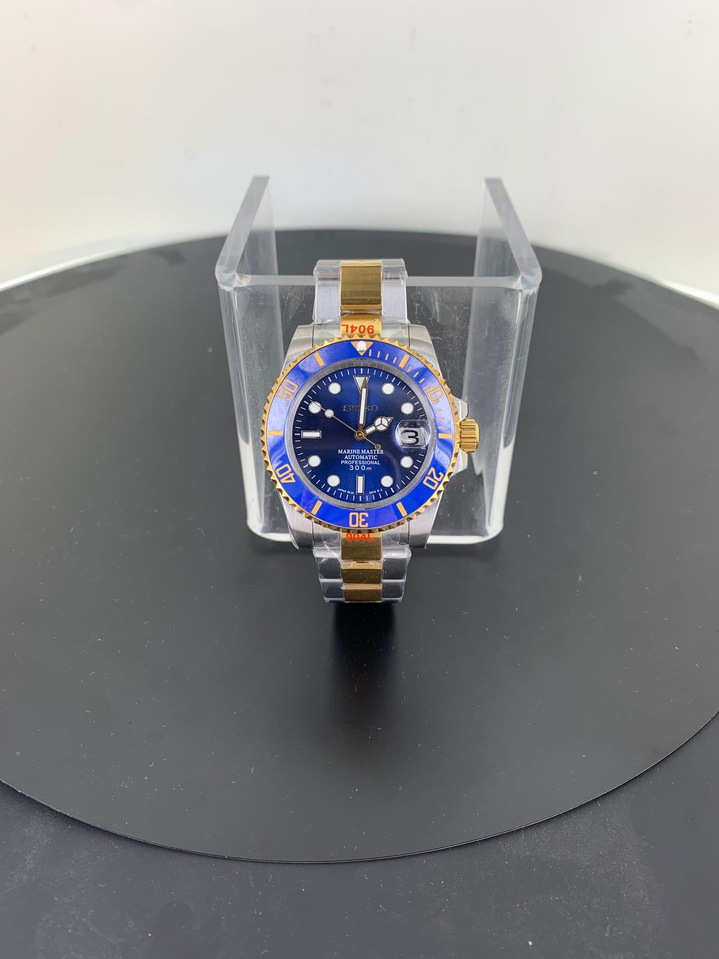 Seiko Submariner Blauw Goud - Edelmanwatches