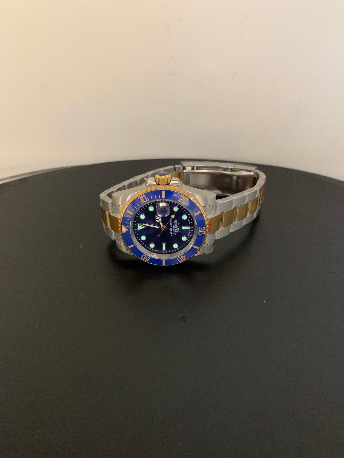 Seiko Submariner Blauw Goud - Edelmanwatches