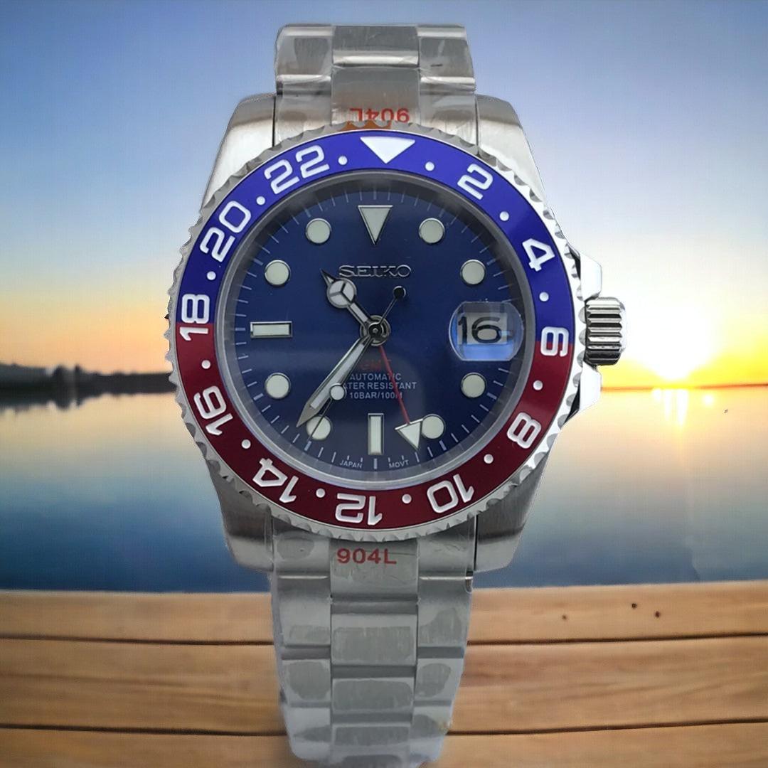 Seiko Pepsi GMT Blue dial - Edelmanwatches