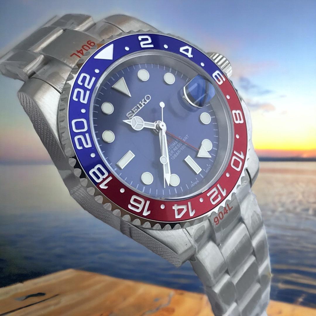 Seiko Pepsi GMT Blue dial - Edelmanwatches