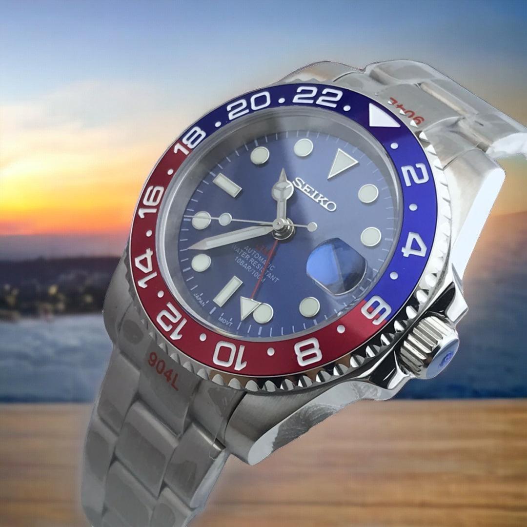 Seiko Pepsi GMT Blue dial - Edelmanwatches